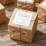 Rustic Wedding Wildflowers Sticker<br><div class="desc">Add a touch of natural elegance to your wedding favours or decor with these Wedding Wildflowers square Stickers. Featuring a charming wildflowers illustration, these stickers bring a rustic and timeless feel to your special day. They're perfect for sealing envelopes, adorning gift bags, or adding a personal touch to various wedding...</div>