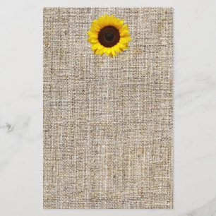 Rustic Western Country Burlap Sunflower Wedding