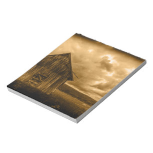 rustic western country farmhouse old barn notepad