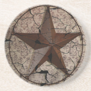 Rustic Western Country Primitive Texas Star Coaster