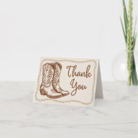 Rustic Western Cowgirl Boots Hand Drawn Rope Frame
