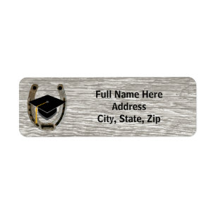 Rustic Western Graduation return address