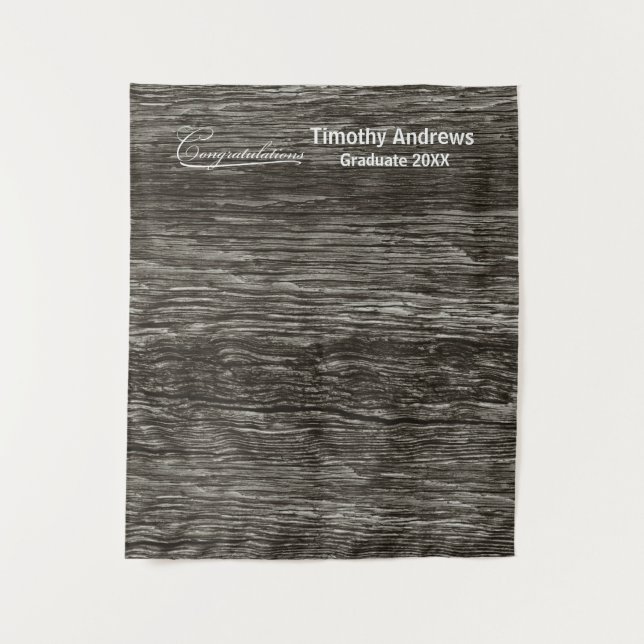 Rustic Western Graduation weathered BD backdrop Tapestry (Front)