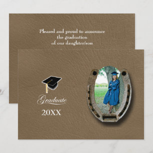 Rustic Western Hi-School Graduation Announcement