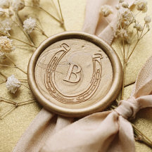 Rustic Western Horseshoe Custom Monogram Wedding