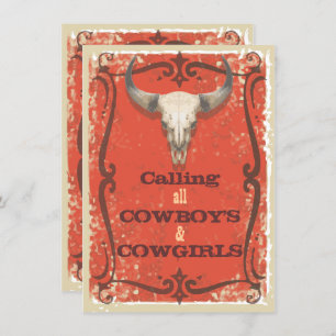 Rustic Western Party Invitation