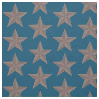 Rustic Western Patriotic Stars Fabric