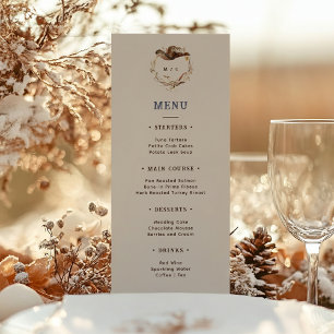 Rustic Western Ranch Wedding Menu