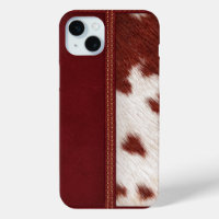 Rustic Western Simulated Leather & Cowhide