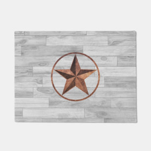 Rustic Western Style Star Doormat