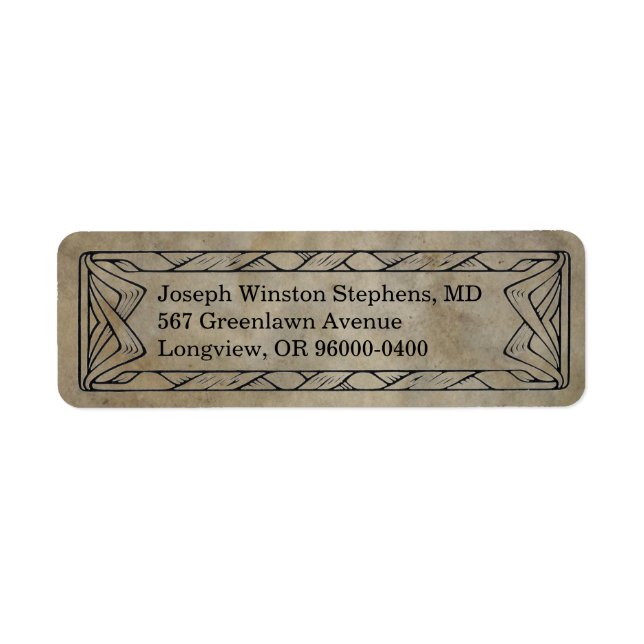 Rustic Western Twine Return Address (Front)
