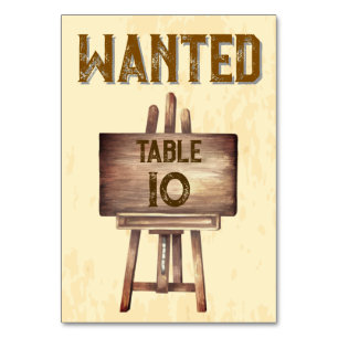 Rustic Western Wedding 🤠 Country Charm Table Number