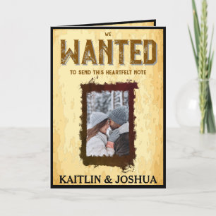 Rustic Western Wedding 🤠 Country Charm Thank You Card