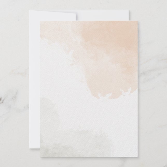 Rustic Wheat "Save the Date" Wedding Card   (Back)
