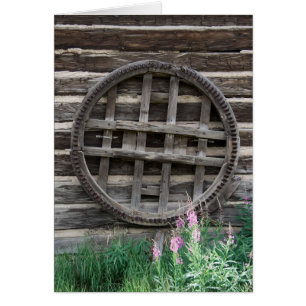 Rustic Wheel Card