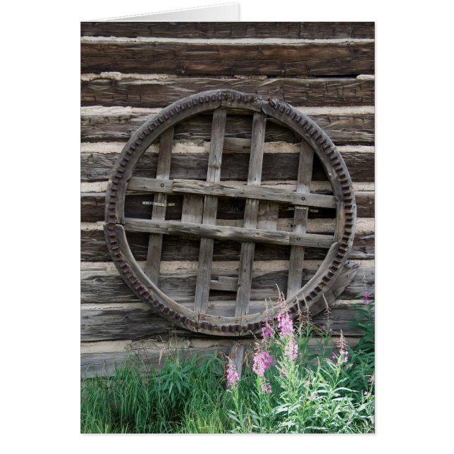 Rustic Wheel Card (Front)