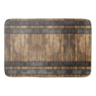 Rustic Whiskey Keg  Bath Mat