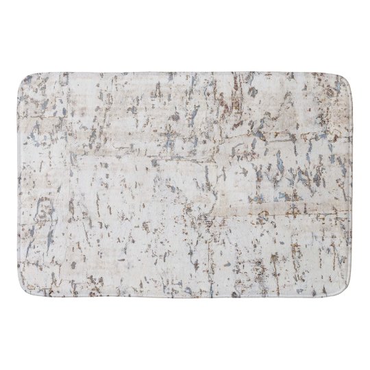 rustic white cork bath mat Zazzle.co.uk