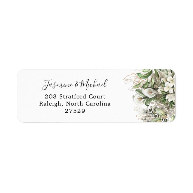 Rustic White Gold Floral Wedding (Front)