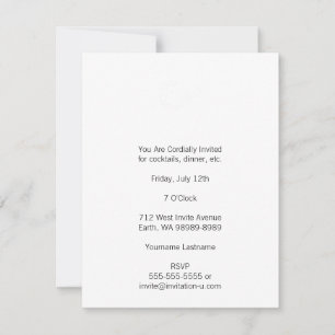 Rustic White Letterpress Ampersand Invitation