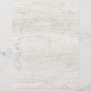 Rustic White Weathered Wood Scrapbook Paper Custom Letterhead