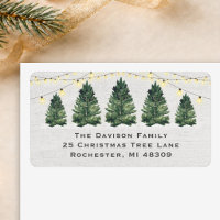 Rustic White Wood Christmas Tree Farm Address