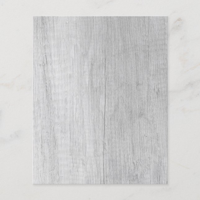 Rustic White Wood Grain Scrapbook Paper (Front)