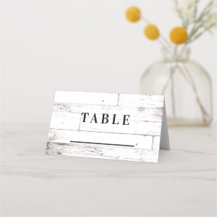 Rustic White Wood Shabby Chic Table Seat Seating Place Card