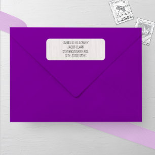 Rustic White Wood Wedding Address