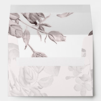 Rustic Wild Flowers Wedding Envelope