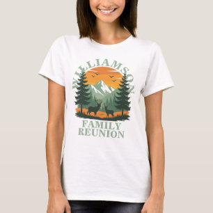 Rustic Wilderness Family Reunion Customisable T-Shirt