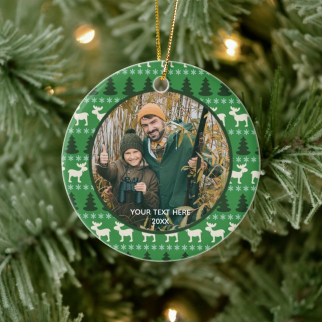 Rustic Wilderness Two Photo, Two Sided Ceramic Tree Decoration (Tree)