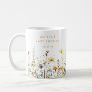 Rustic Wildflower Baby Shower Coffee Mug