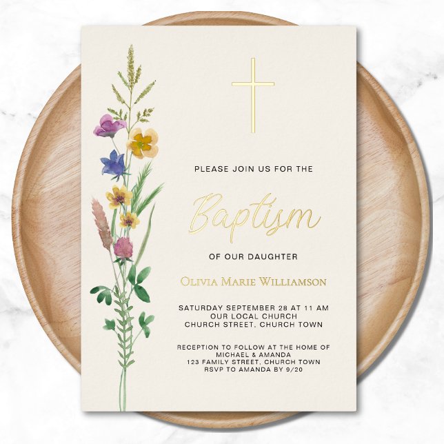 Rustic Wildflower Baptism (Creator Uploaded)