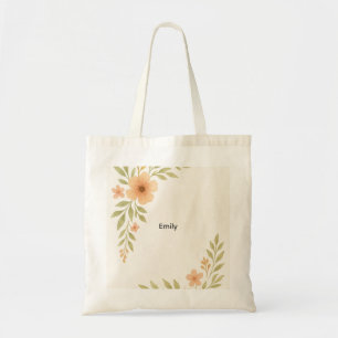 Rustic Wildflower Bridesmaid Tote Bag 