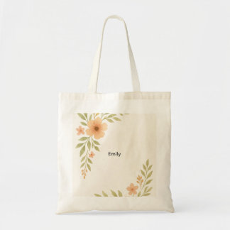 Rustic Wildflower Bridesmaid Tote Bag
