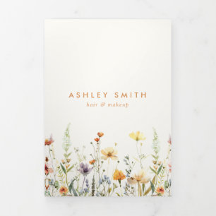 Rustic Wildflower Brochure Tri-Fold Programme