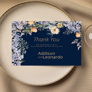Rustic wildflower country flowers Thank You Invitation