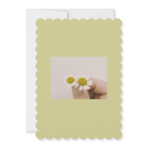 Rustic Wildflower Flat Card – Minimalist Thank You