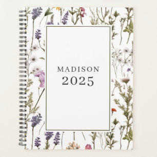 Rustic Wildflower Floral Botanical 2025 Planner
