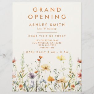 Rustic Wildflower Flyer