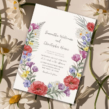Rustic Wildflower Ivory Beige Wedding