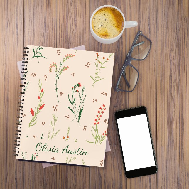 Rustic Wildflower Journal Personalized  (Creator Uploaded)