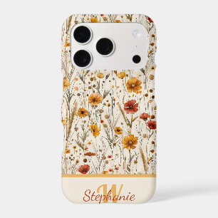 Rustic Wildflower Monogram - Boho Floral Pattern