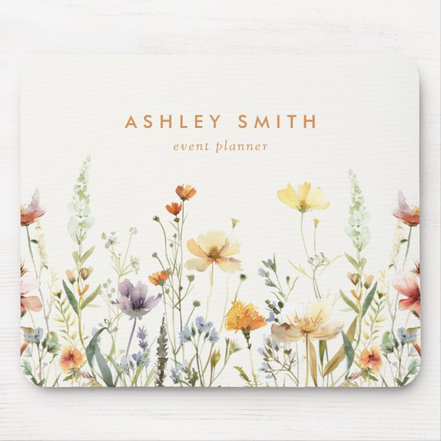 Rustic Wildflower Mouse Mat (Front)
