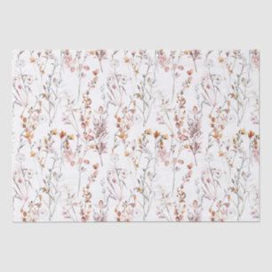 Rustic Wildflower Pattern Tissue Paper