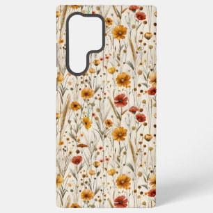 Rustic Wildflowers - Boho Fall Floral Pattern Samsung Galaxy Case
