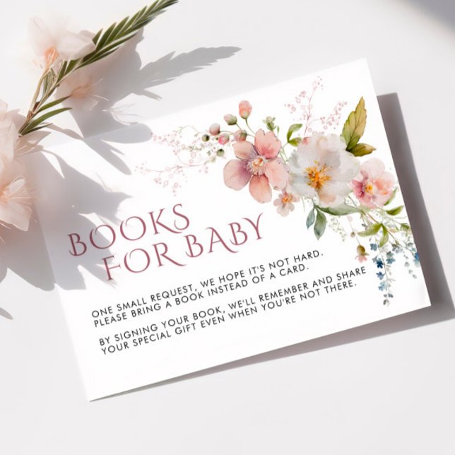 Rustic Wildflowers Books Request Card (Creator Uploaded)