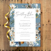 Rustic Wildflowers Something Blue Bridal Shower