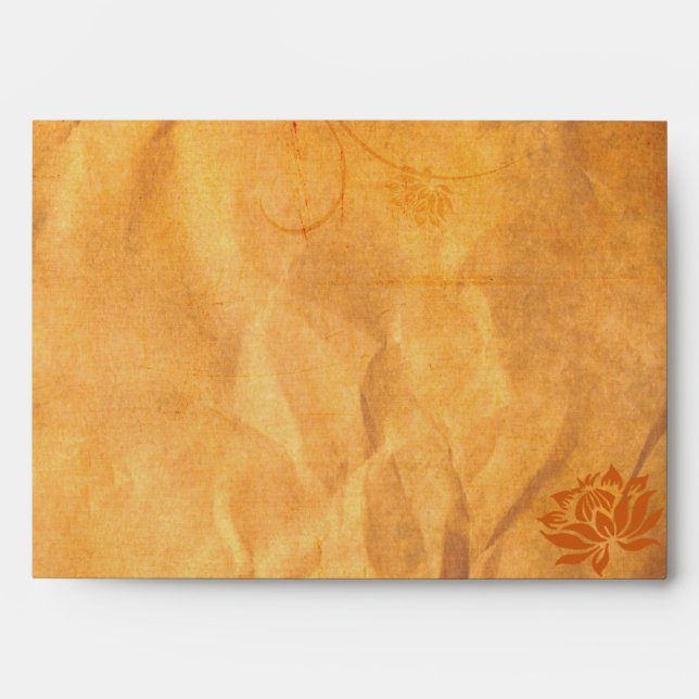 Rustic Window Frame Wedding Envelope (Front)
